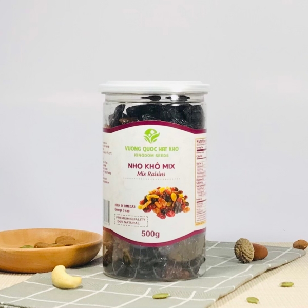 NHO KHÔ RAISINS 500G HỦ NHỰA 700ML